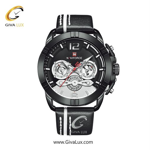 ساعت مچی مردانه بند چرمی ناوی فورس (نیوی فورس)  NF9168 B/R/B 595_B W B.jpg